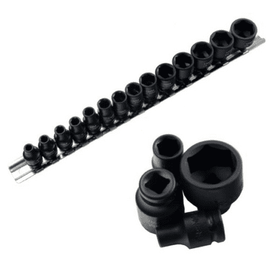 14pc  1&sol;4&quot Drive Deep Impact Socket Set 4mm to 15mm US PRO Tools 1429