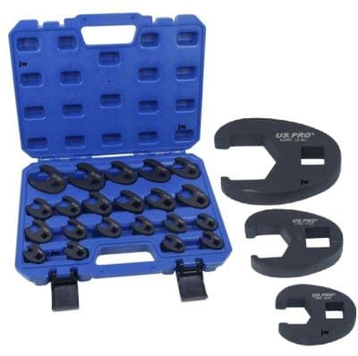 21pc Crow Foot Spanner Set 8mm/32mm Heavy Duty US PRO 7597