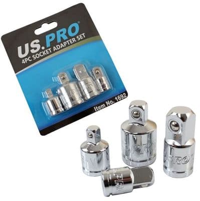 4pc Socket Adaptor Set Step Up/Down US PRO 1692