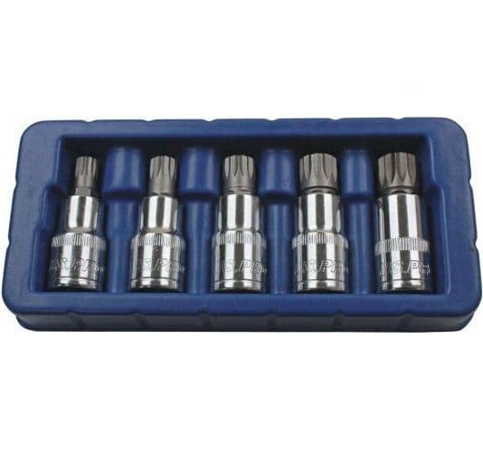5pc Triple Square Bit Socket Set US PRO 2076