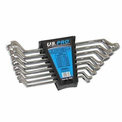 8pc Offset Ring Spanner Set 6mm to 22mm US PRO 3529