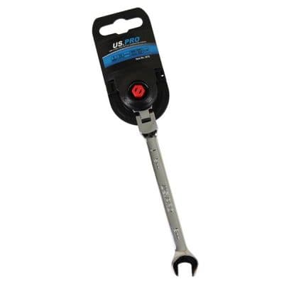 9mm FLEXI HEAD RATCHET SPANNER flexible head wrench US PRO TOOLS