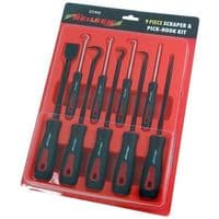 9pc Pick Hook and Gasket Scraper Set Neilsen CT1942