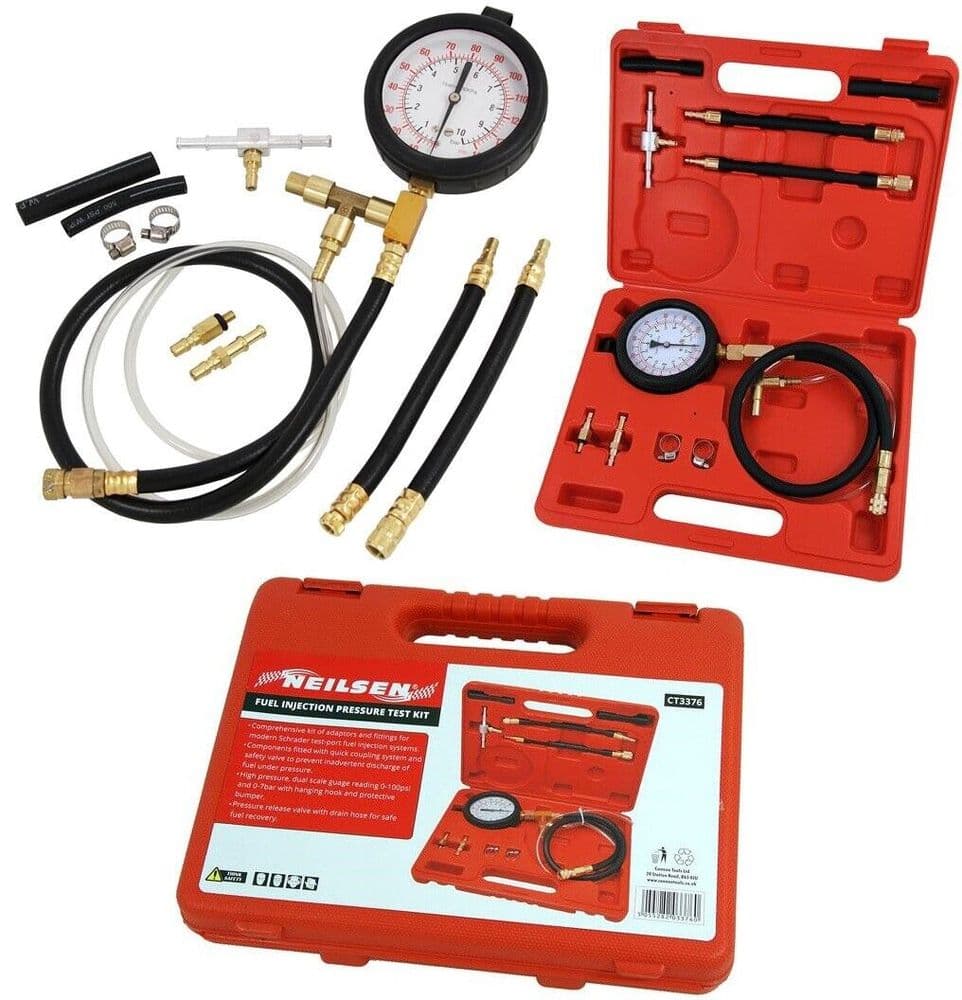 Fuel Pump Pressure Tester for Schrader Test Port Systems Neilsen CT3376