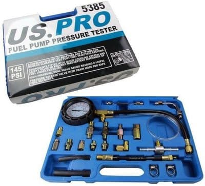 Fuel Pump Pressure Tester Petrol & Diesel With Schrader Test Port US PRO 5385