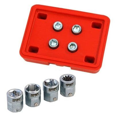 HGV Brake Caliper Socket Set SAF NFZ Knorr 8/10mm Hex 8mm Square 11 Point Neilsen  CT5232