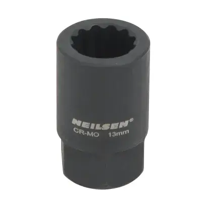 HGV Brake Disc Impact Socket 13mm 12 Point For SAF Axle Brake Disc Bolts