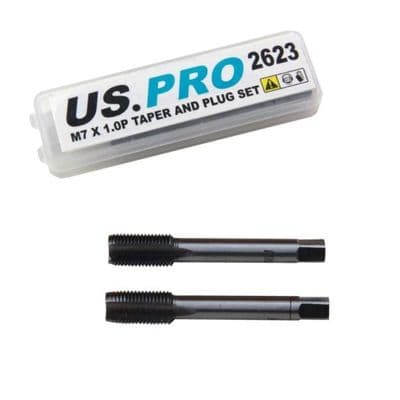 M7 x 1.0mm Thread Tap Set Taper & Plug US PRO 2623