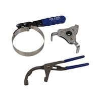 US PRO 8pc Oil Filter Removal Wrench Set Adjustable Pliers Straps And Claw