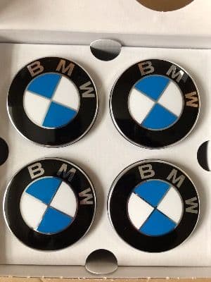 Original BMW Floating Self Levelling Wheel Centre Caps - Set of 4