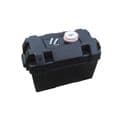 120 Amp Battery Box - Large with Lid - Black
