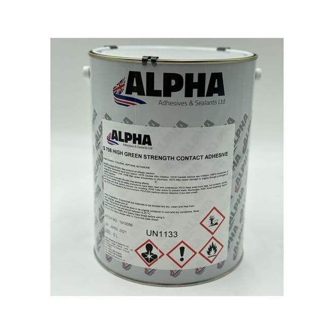 Alpha S708 Heavy Duty Contact Adhesive 1L