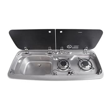 Dometic MO9222 (Smev 9222) Piezo Hob & Sink Combo LH