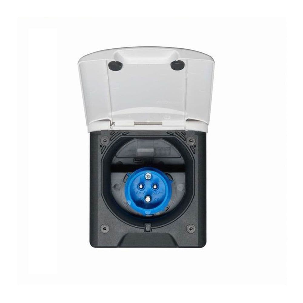Fawo Exterior 240V Mains Inlet Socket with Cover