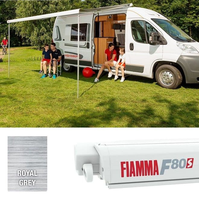 Fiamma F80S Awning Polar White & Grey