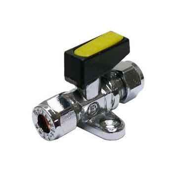 Inline Gas Isolation Ball Valve 8mm