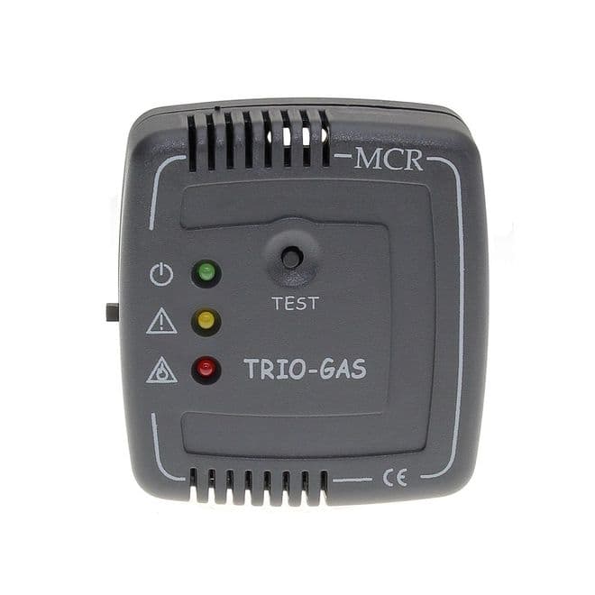Trio Gas & Carbon Monoxide 12V Alarm Black