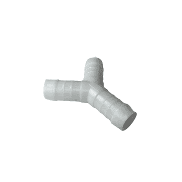 White Plastic Waste Y Piece 19mm
