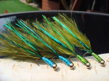 Martyn's Avington Special Blue Flash Holographic Gold Head Damsel Set
