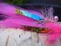 Martyn's Big and Deadly Hot Pink Holographic Leech Set