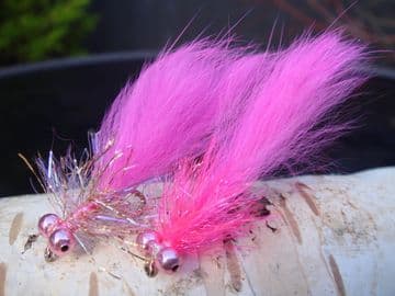 Martyn's Big and Deadly Hot Pink Holographic Leech Set