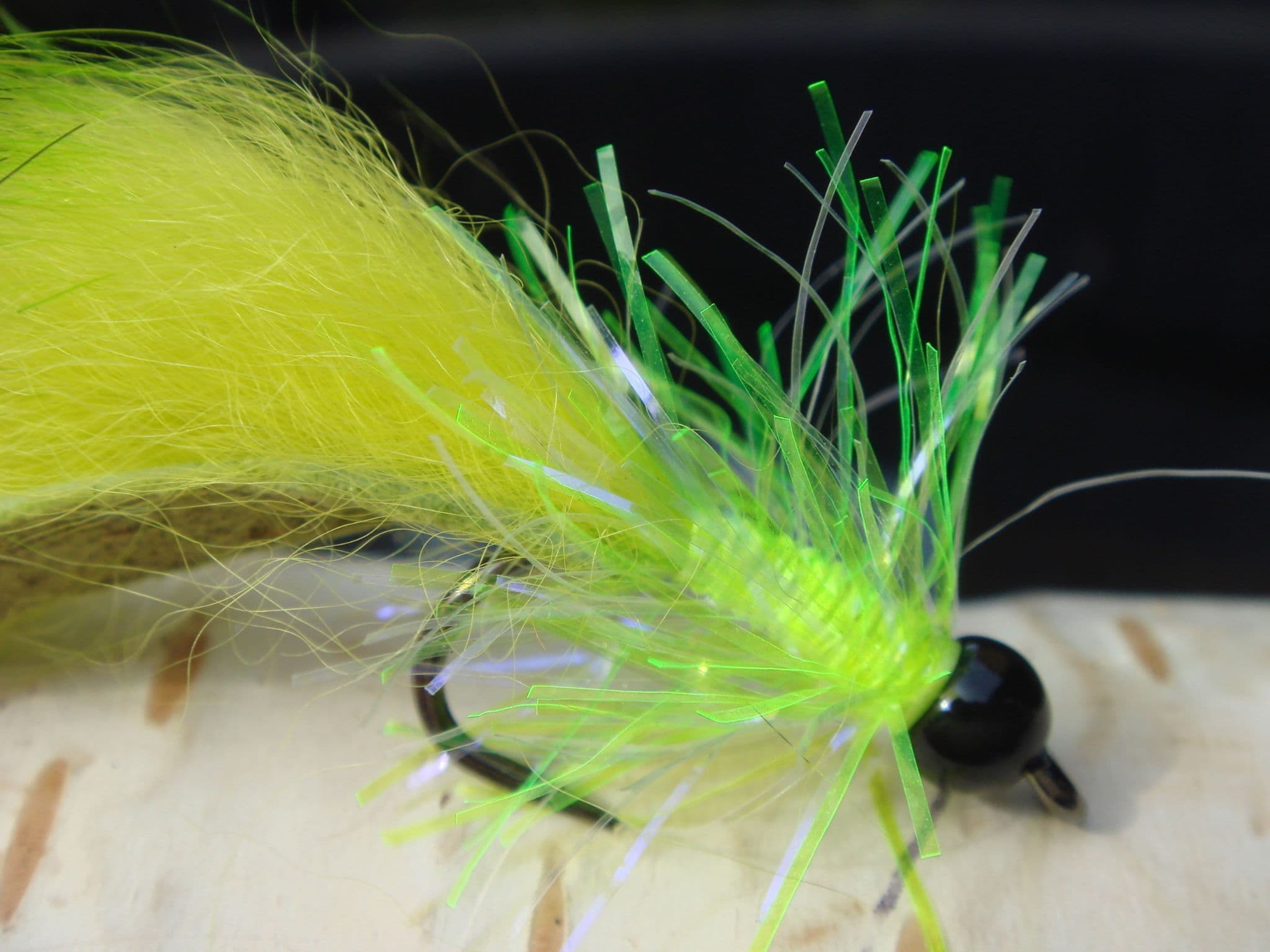 Martyn s Deadly Barbless Yellow and Chartreuse Leech Pattern