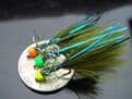 Martyn's Deadly Dark Olive Blue Flash  Hot Headed Micro Damsel Set