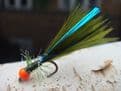 Martyn's Deadly Dark Olive Blue Flash  Hot Headed Micro Damsel Set