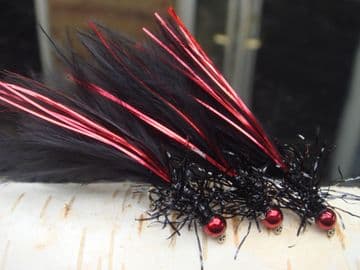 Martyn's Deadly Long Tailed Red Flash Black Damsel - SET OF 5