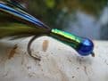 Martyn's Deadly Peacock and Junebug Blue Flash Dark Olive Damsel