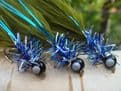 Martyn's Favourite Blue Flash Dark Olive Silver Eyed Long Tailed Damsel