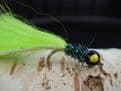 Martyn's Favourite Mini Chartreuse and Pearly Black  Leech