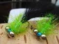 Martyn's Manningford Big Black and UV Green Twin Eyed Leech