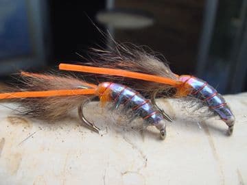 Martyn's Mullet Special, Blue UV Backed, Hot Spot Mud Shrimp