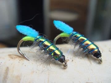 Martyn's Mullet Special, Peacock Backed, Blue and Grey Spectra Shrimp