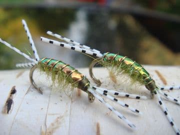 Martyn's Mullet Special,  Peacock  Backed  Olive Mud Shrimp