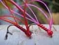 Martyn's Mullet Special, Red and Hot PInk Apps Pulling Worm Set.