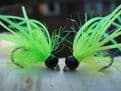 Martyn's New and Deadly Flexi Long Cast - Set 15/ Chartreuse and Fluorescent Green