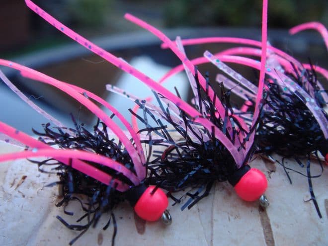 Martyn's New and Deadly Flexi Long Cast - Set 22/Black and Hot Pink