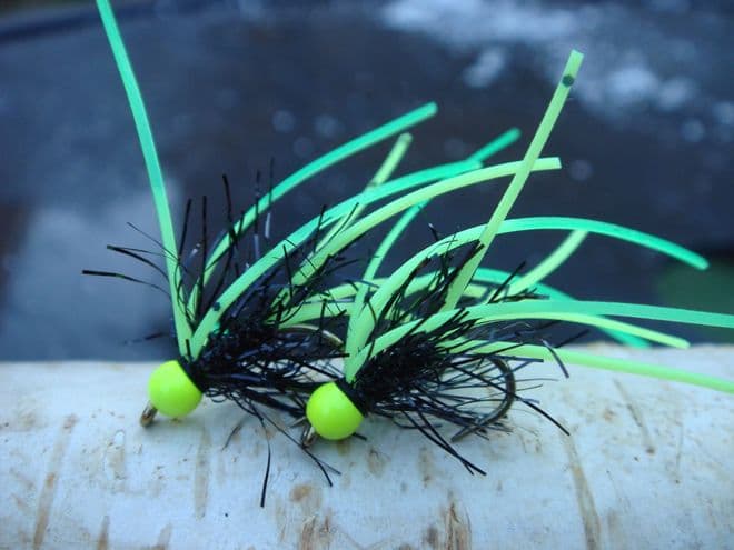 Martyn's New and Deadly Flexi Long Cast - Set 4/Black and Chartreuse