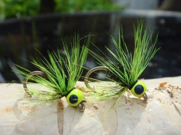 Martyn's New and Deadly Limited Edition Mini Hot Head Hi Viz and Peacock Weighted Spider