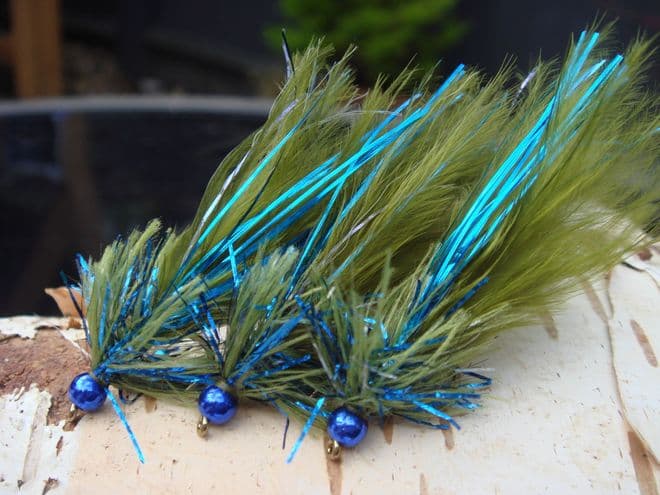 Martyn's Ultimate Big Dark Olive Blue Flash Pulling Damsels