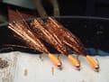 Martyn's Ultimate  Hi-Viz Copper and  Orange Long Cast Specials - SET OF 5