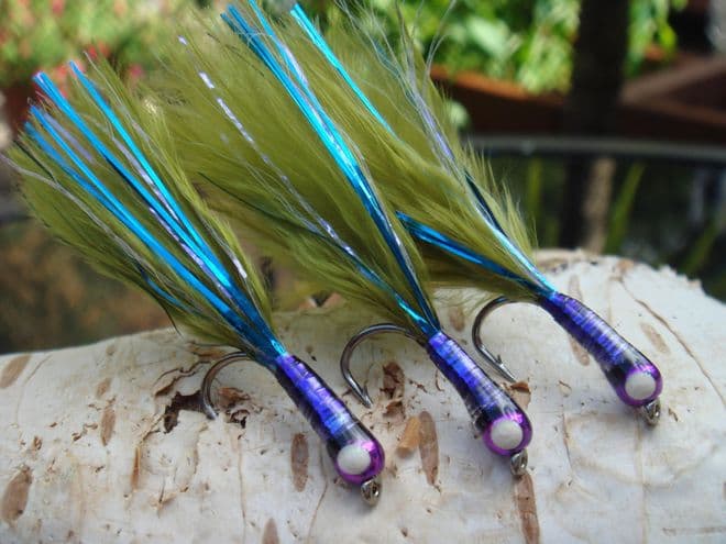 Martyn's Ultimate Skinny Blue Flash Ultra Violet Weighted Damsel Set 1 - Medium Olive