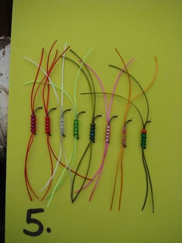 Mixed Barbless Apps Bloodworms - Set 5