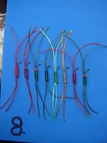 Mixed Barbless Apps Bloodworms - Set 8