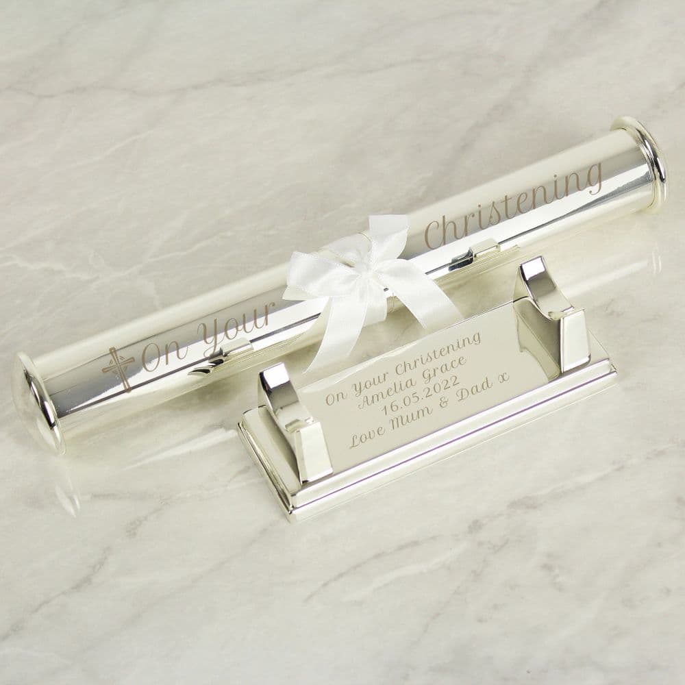 Personalised Christening Certificate Holder