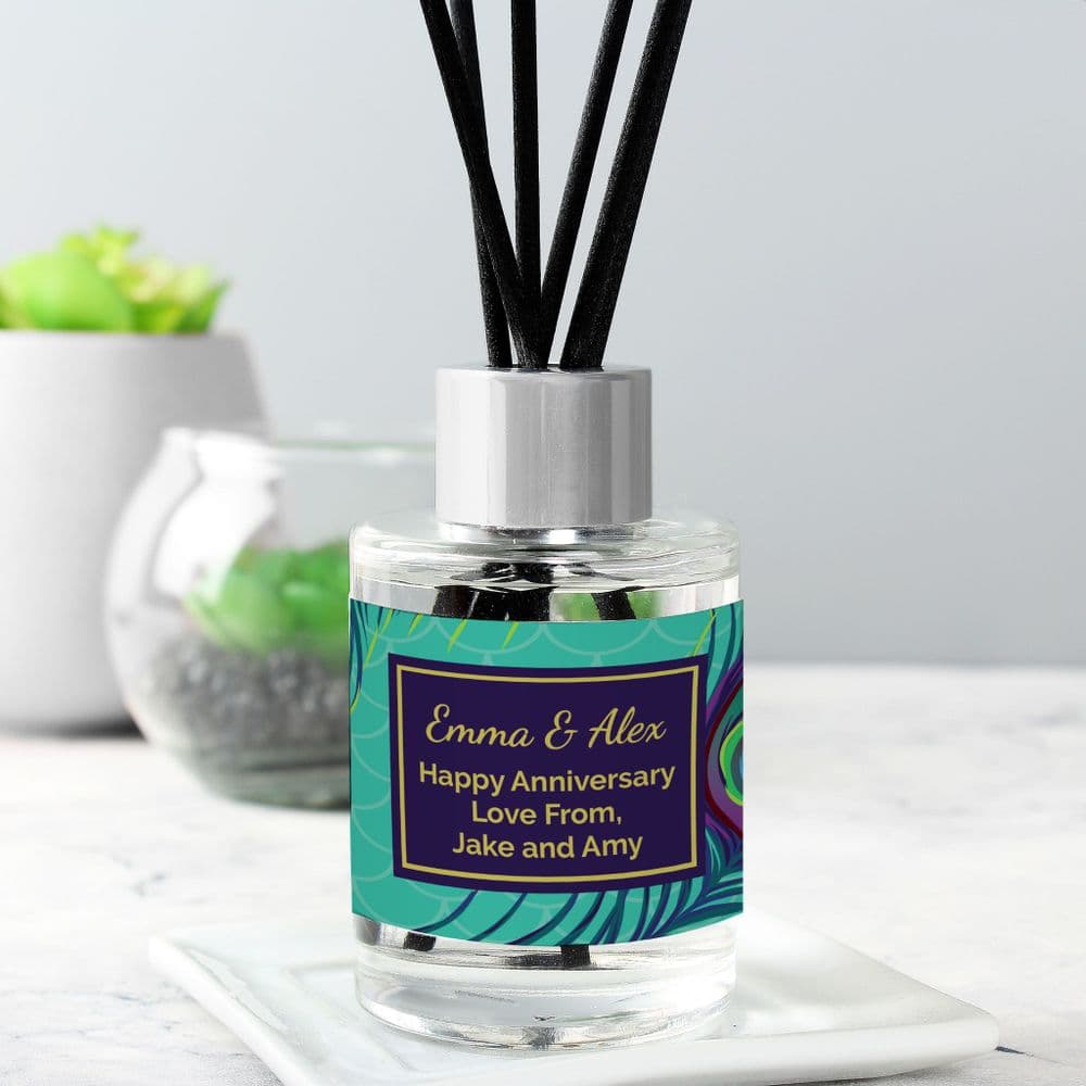 Personalised Peacock Reed Diffuser