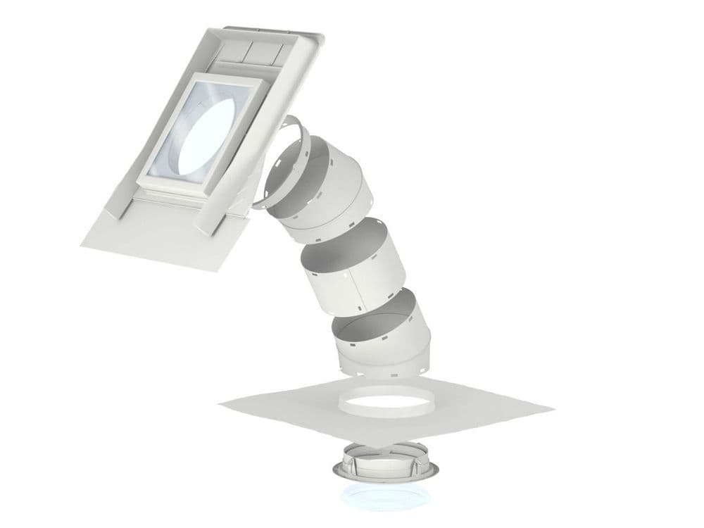 VELUX 14" rigid sun tunnel for pitched roof, tiles 15-60 degrees