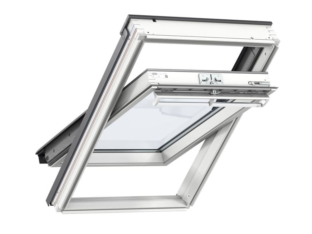 VELUX White-painted centre-pivot roof window